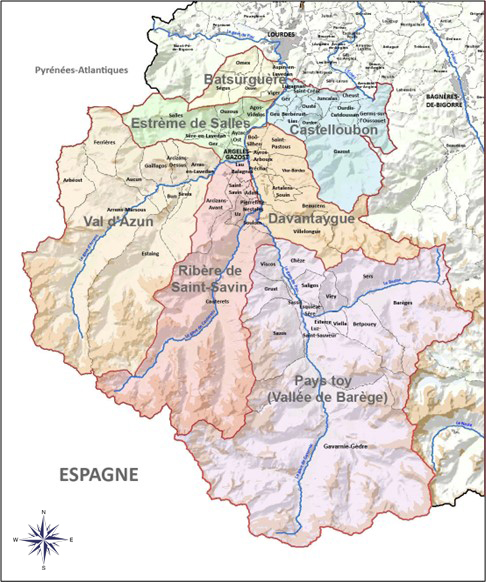 carte du Lavedan